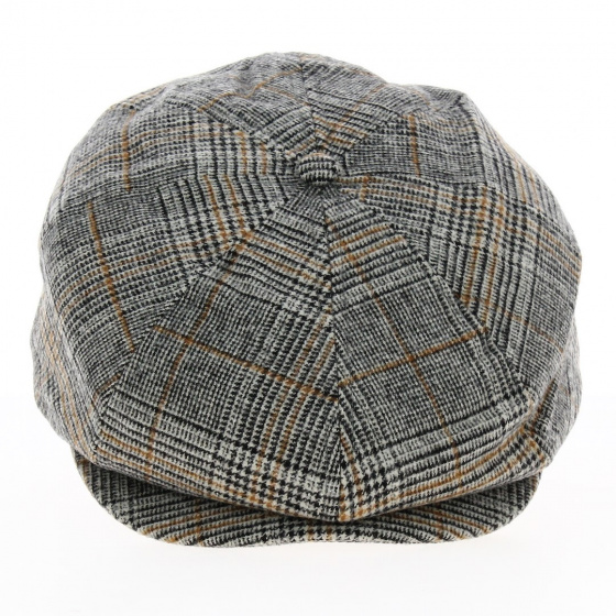 Brood Black and Orange Checkered Cap - Brixton