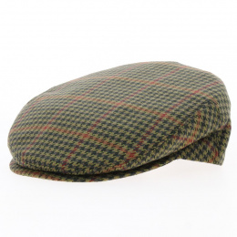 Casquette Anglaise cachemire Verte - Traclet