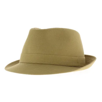 Beige cotton trilby hat Reference: 3767 | Traclet Hat Shop