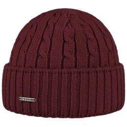 Georgia Knit Wool Bordeaux Short Bonnet - Stetson