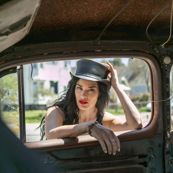 Hampton Leather Half Top Hat Olive - Head'nHome Hampton Leather Half Top Hat Olive - Head'nHome