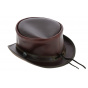 Hampton Leather Half Top Hat - Head'nHome