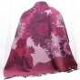 Poncho Floral Prune - Traclet