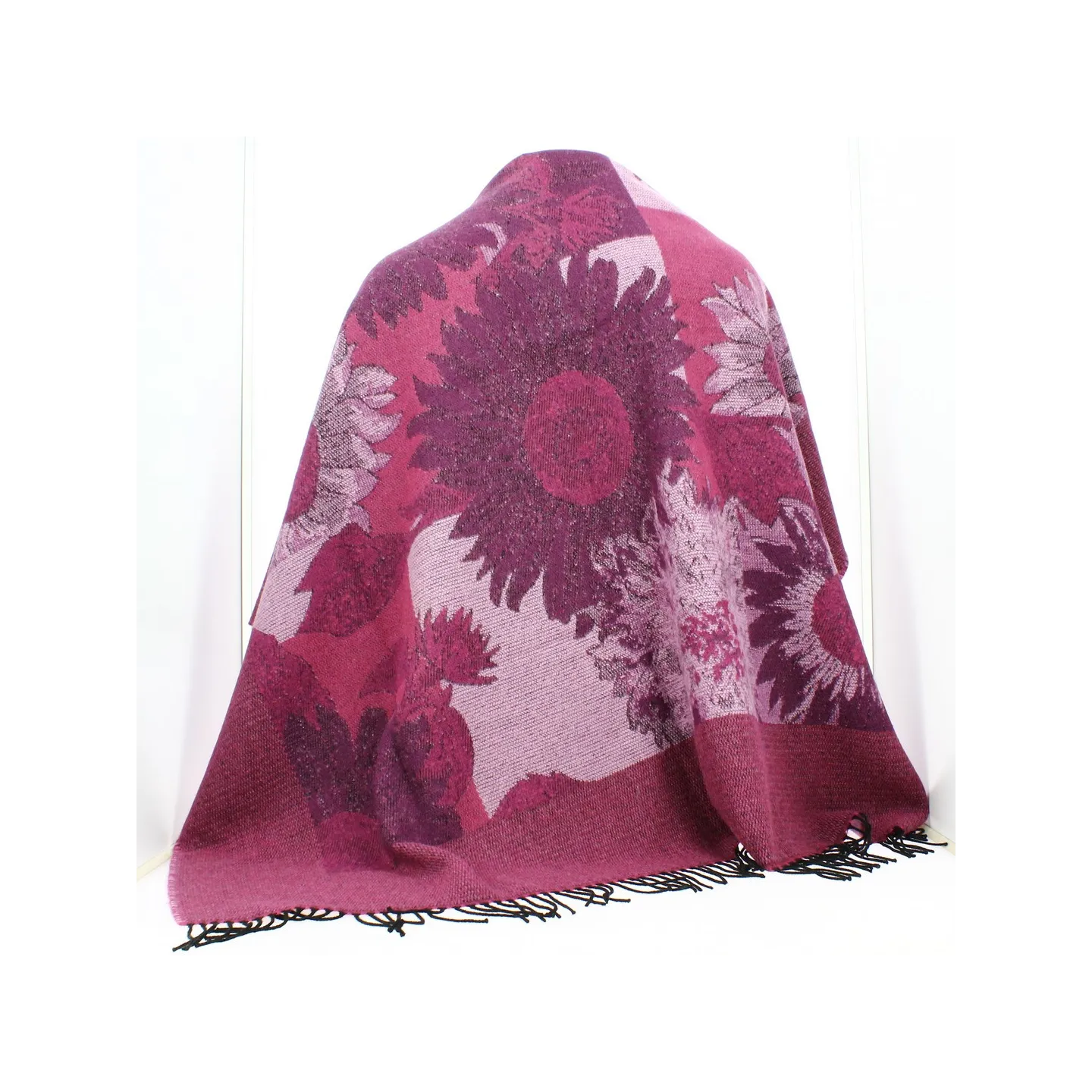 Poncho Floral Prune - Traclet