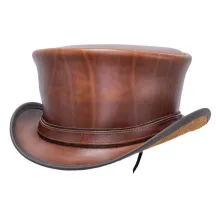 Hampton Half Top Hat Camel Leather - Head'nHome