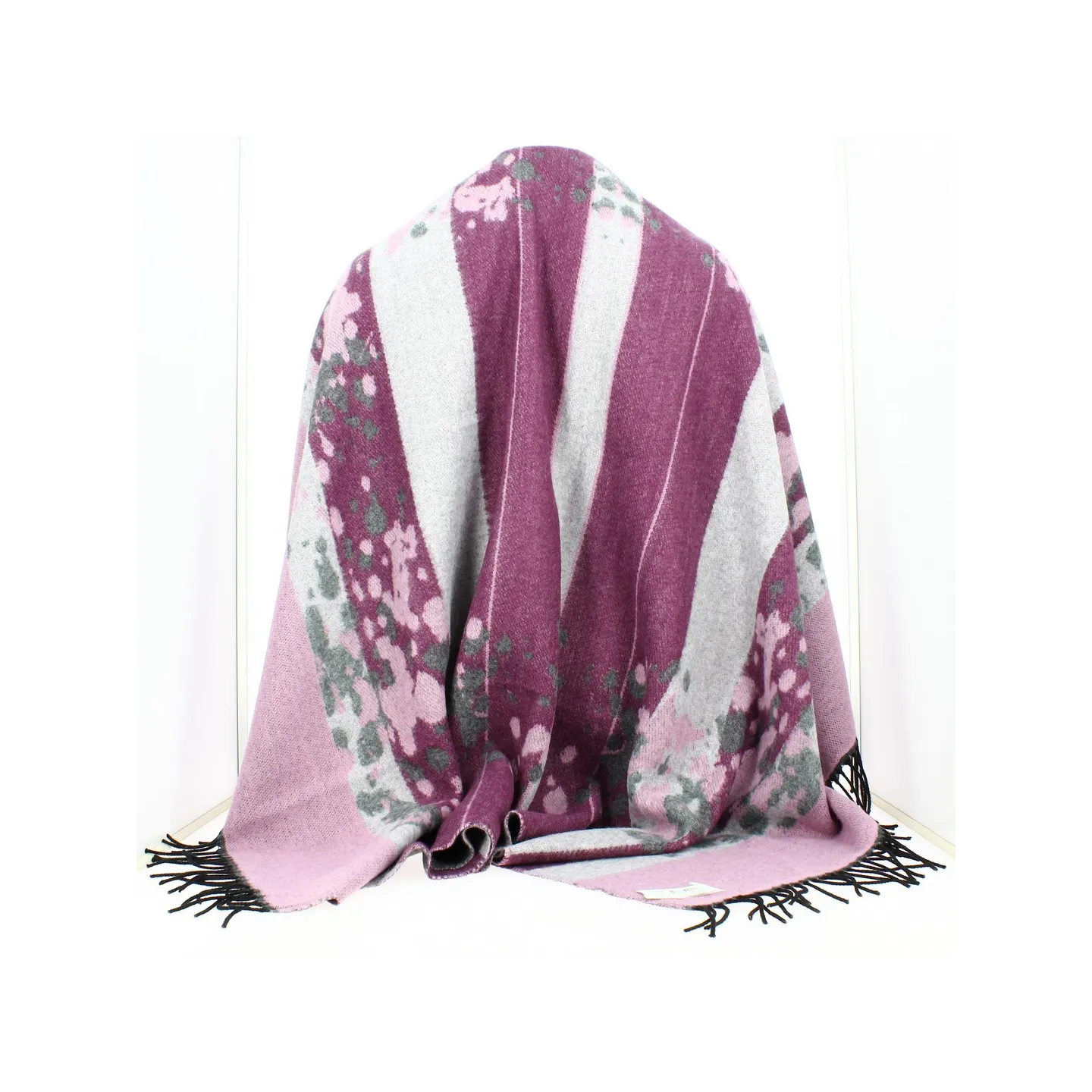 Poncho Motifs Rorschach gris verso - Traclet