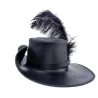 Chapeau grand bord cuir - achat chapeau grande taille Reference : 7598 | Chapellerie Traclet