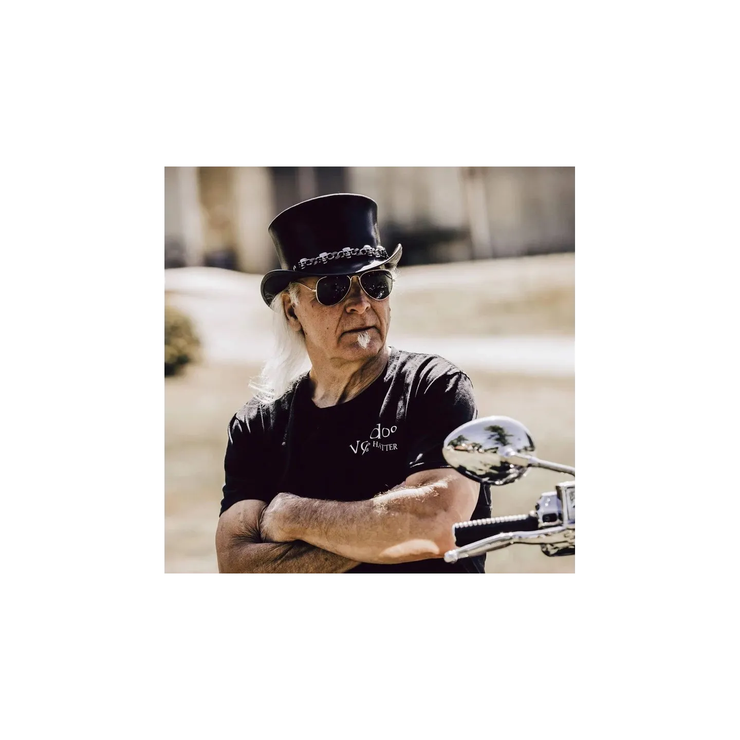 Chapeau Demi Haut de Forme El Dorado Cuir Noir - Head'N Home