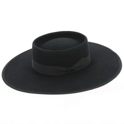 Chapeau Alsacien larges bords - forme Gambler