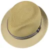 Stetson - Beige Scriba Toyo Trilby Hat Reference: 3719 | Traclet Hat Shop