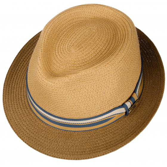 Chapeau Trilby Scriba Toyo Marron Clair UPF 40+ - Stetson Chapeau Trilby Scriba Toyo Marron Clair UPF 40+ - Stetson