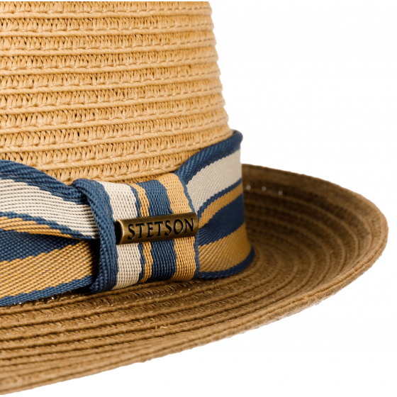 Light Brown Scriba Toyo Trilby Hat UPF 40+ - Stetson