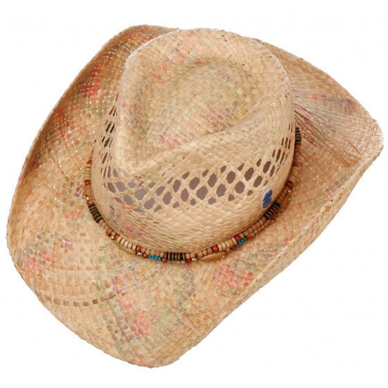Chapeau Cowboy Western Raphia Paille Naturelle - Stetson