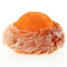Toque Nastasia Cuir & Fausse Fourrure Orange - Traclet
