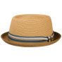 Stetson Scriba Toyo Porkpie Hat - Beige & Taupe