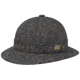 English Bob Deerstalker Harris Tweed Grey - Stetson