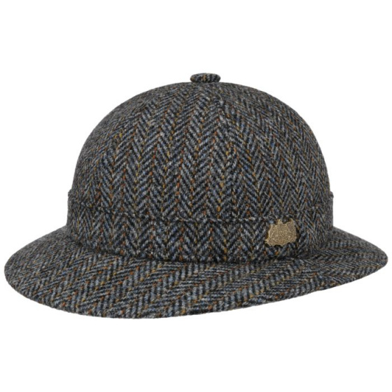 English Bucket Hat Deerstalker Harris Tweed Gray - Stetson