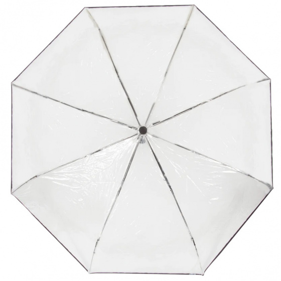 Transparent Black PVC Umbrella - Isotoner