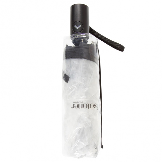 Parapluie Transparent Pvc Noir - Isotoner