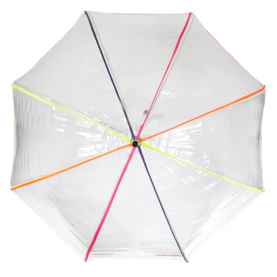Parapluie Cloche Transparent Néon - Isotoner