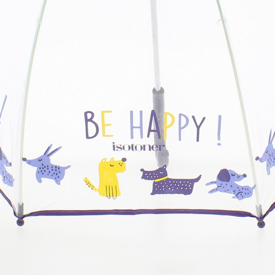Parapluie Cloche Enfant PVC Chien - Isotoner Parapluie Cloche Enfant PVC Chien - Isotoner