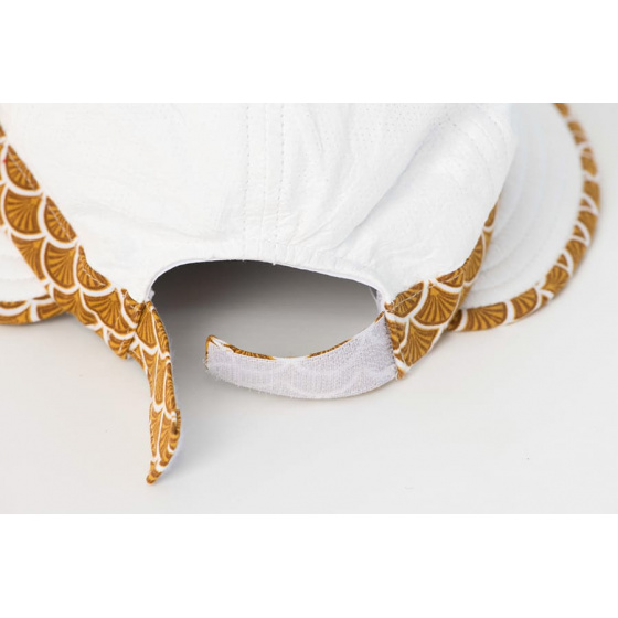 Casquette Fille Louison  Jugulaire Anti-UV Moutarde - Soway Casquette Fille Louison  Jugulaire Anti-UV Moutarde - Soway