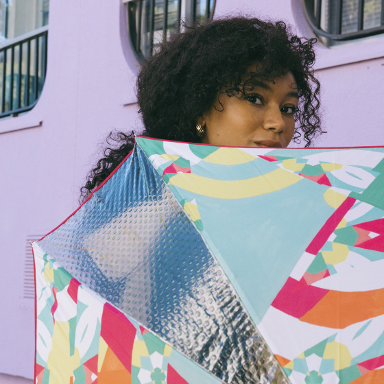 Parapluie femme canne Rectangle Fascination - Piganiol Parapluie femme canne Rectangle Fascination - Piganiol