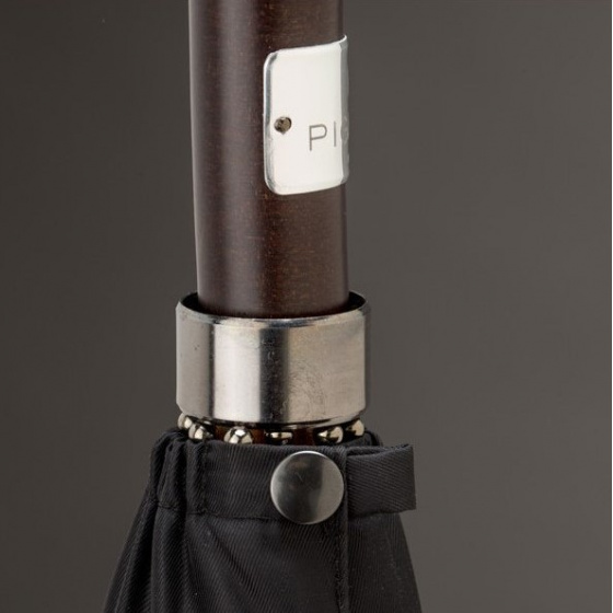 Parapluie Canne Manuel Homme Arabica Noir - Piganiol