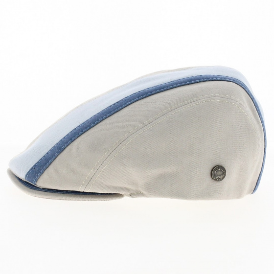 Casquette Plate Doma Denim Jean Coton Beige - Traclet Casquette Plate Doma Denim Jean Coton Beige - Traclet