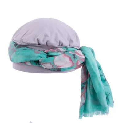 Sanja Powder Pink Chef's Hat with Scarf - MTM