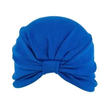 Turban chimiothérapie Salomé Bleu Royal - Taffta
