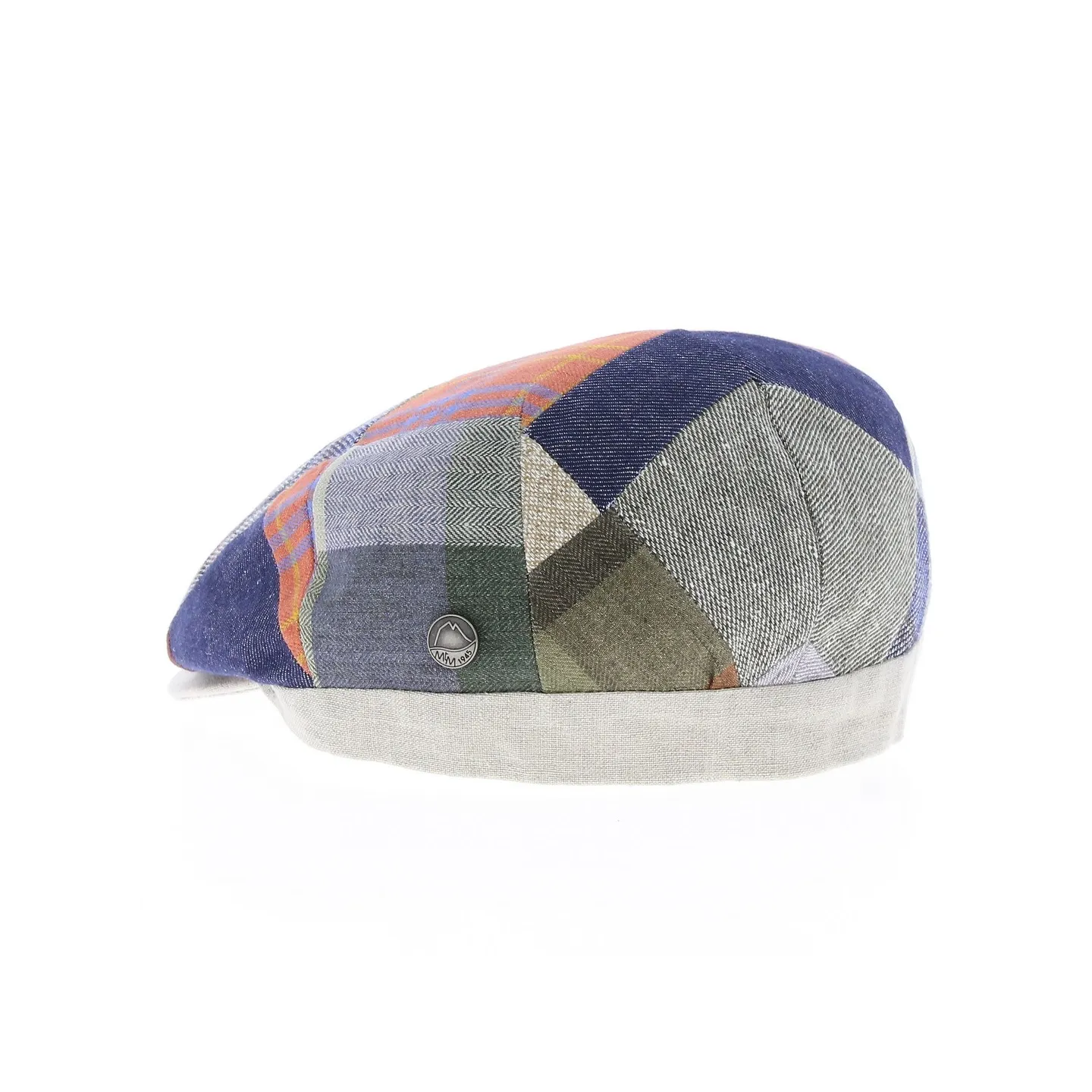 Patchwork Domiti Linen & Cotton Cap - Traclet Reference: 9327 | Traclet Hat Shop