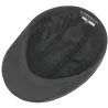 Madison Flat Cap Washed Black Cotton - Stetson Reference: 3371 | Traclet Hat Shop