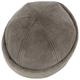 Bonnet Docker Cuir Beige - Stetson