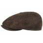 Leather hatteras cap Brown stetson