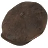 casquette hatteras cuir barnum stetson marron Reference : 2446 | Chapellerie Traclet