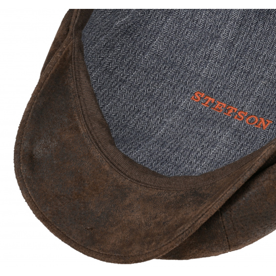 Casquette Hatteras Cuir Marron stetson Casquette Hatteras Cuir Marron stetson