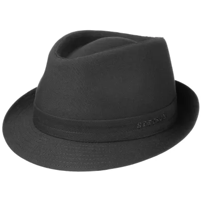 Chapeau Coton Teton Noir UPF 40+ - Stetson