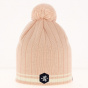 Bonnet Pompon Laine Sancy Rose - White Bonnet