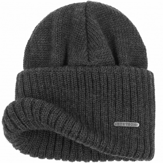 Northport Anthracite Beanie - Stetson Northport Anthracite Beanie - Stetson