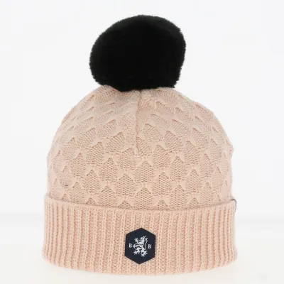 Bonnet Pompon Laine La Clusaz - Blanc Bonnet