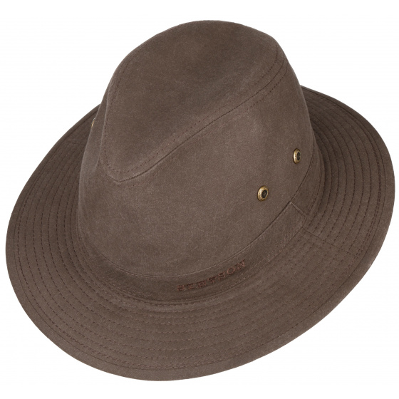Chapeau Traveller Virginia Coton Biologique Marron - Stetson