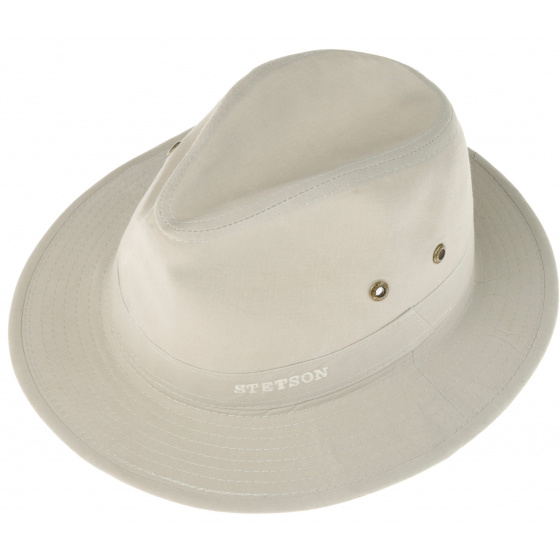 Chapeau Traveller Virginia Coton Biologique Beige UPF40+ -Stetson