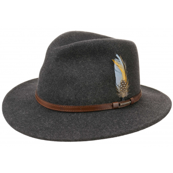 Traveller Hat Vitafelt Newberg Black Heather - Stetson