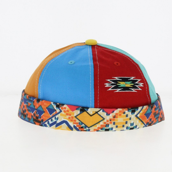 Docker Beanie Cotton Patchwork - Traclet