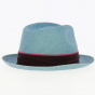 Chapeau Trilby Panama Bleu - Traclet