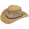 Chapeau Traveller Rockhampton Cuir Sand - Jacaru Reference : 17695| Chapellerie Traclet