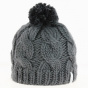The Rosa Gray Beanie - Coal