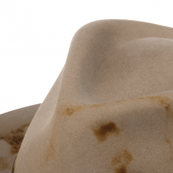 Chapeau Fedora Outdoor Feutre Poil Beige - Stetson Chapeau Fedora Outdoor Feutre Poil Beige - Stetson