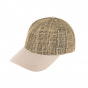 Baseball straw cap with cotton peak - Traclet